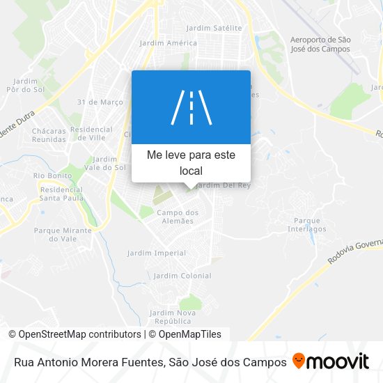 Rua Antonio Morera Fuentes mapa
