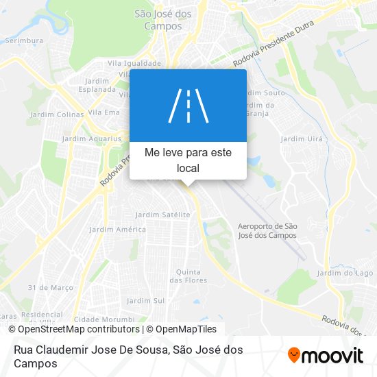 Rua Claudemir Jose De Sousa mapa