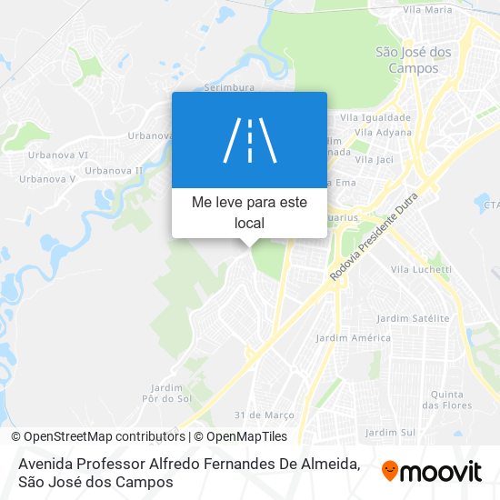 Avenida Professor Alfredo Fernandes De Almeida mapa