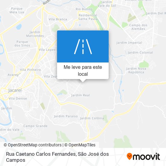 Rua Caetano Carlos Fernandes mapa