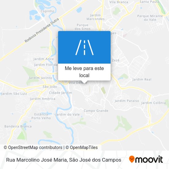 Rua Marcolino José Maria mapa
