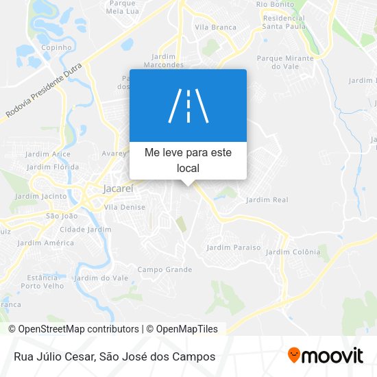 Rua Júlio Cesar mapa
