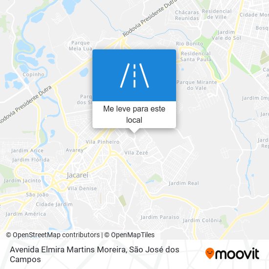 Avenida Elmira Martins Moreira mapa