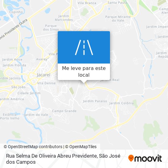 Rua Selma De Oliveira Abreu Previdente mapa