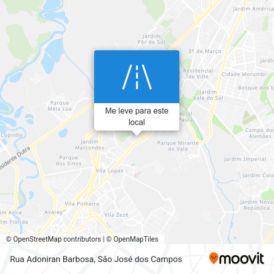 Rua Adoniran Barbosa mapa