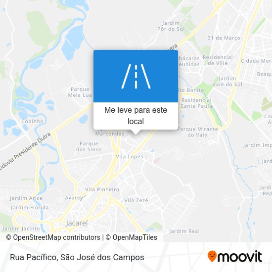 Rua Pacífico mapa