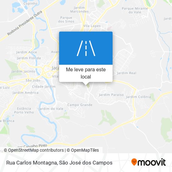 Rua Carlos Montagna mapa