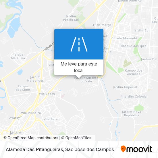 Alameda Das Pitangueiras mapa