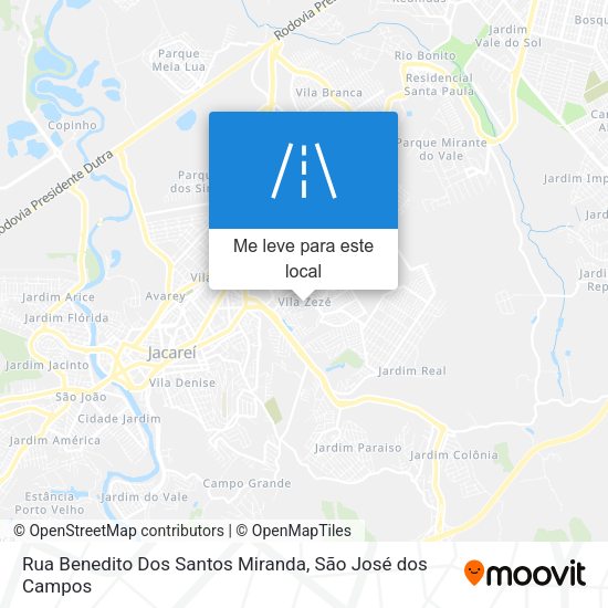 Rua Benedito Dos Santos Miranda mapa
