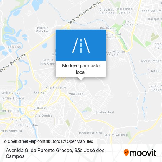 Avenida Gilda Parente Grecco mapa