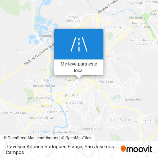 Travessa Adriana Rodrigues França mapa