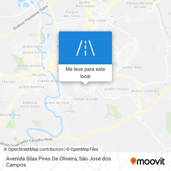 Avenida Silas Pires De Oliveira mapa