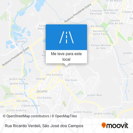 Rua Ricardo Verdeli mapa