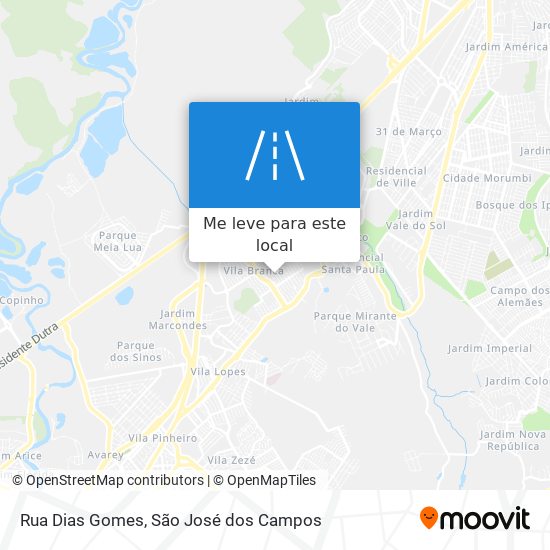 Rua Dias Gomes mapa