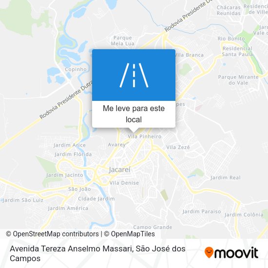 Avenida Tereza Anselmo Massari mapa