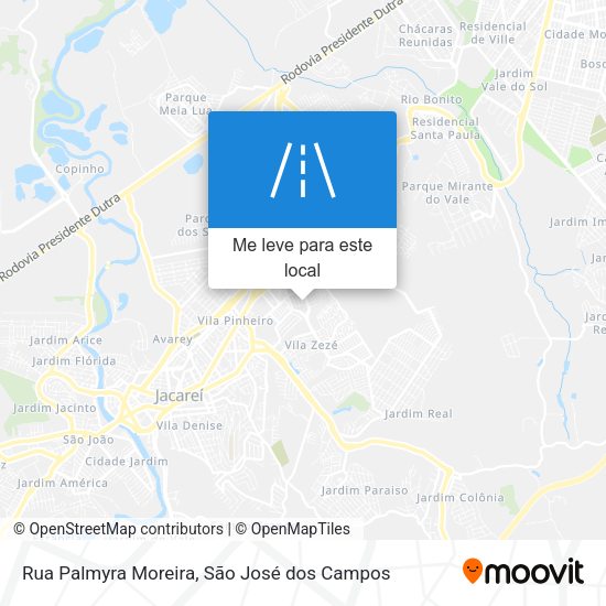 Rua Palmyra Moreira mapa