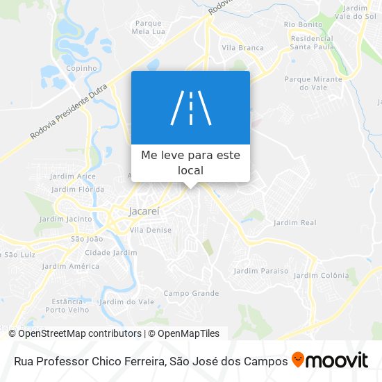 Rua Professor Chico Ferreira mapa