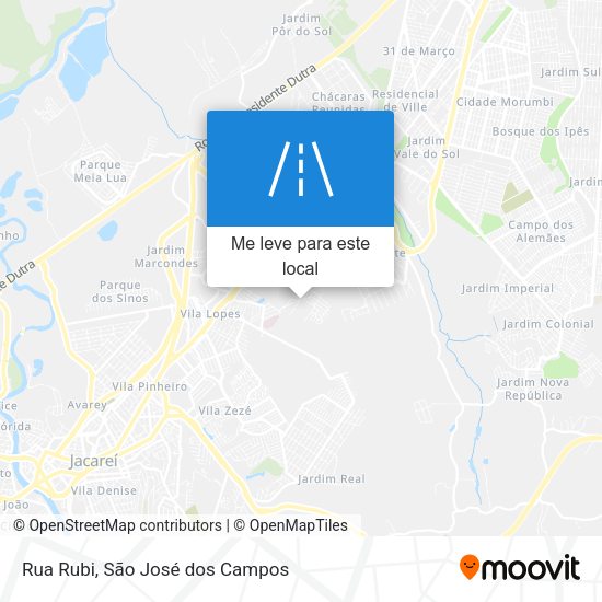 Rua Rubi mapa