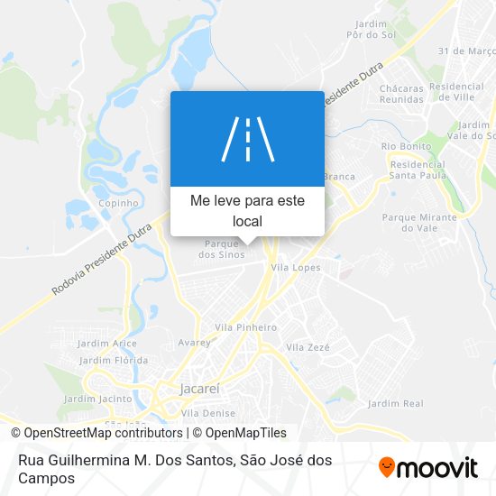 Rua Guilhermina M. Dos Santos mapa