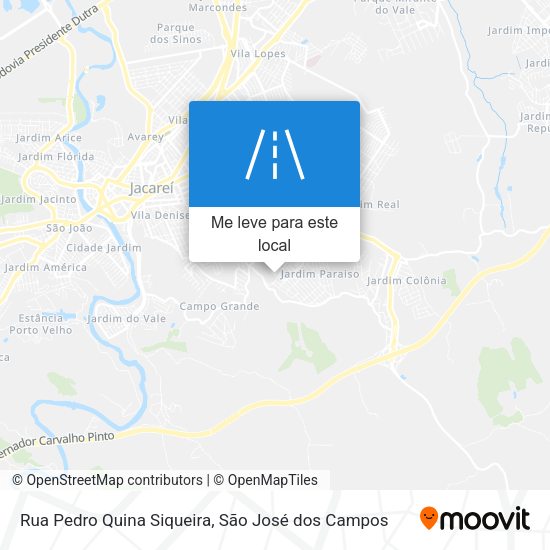 Rua Pedro Quina Siqueira mapa