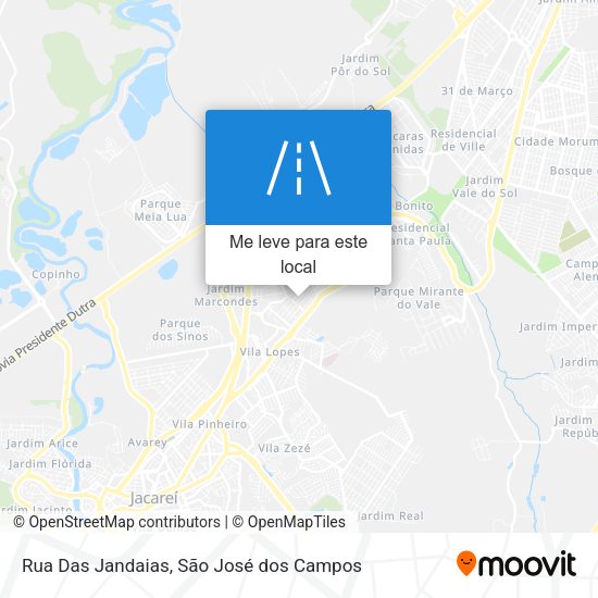Rua Das Jandaias mapa