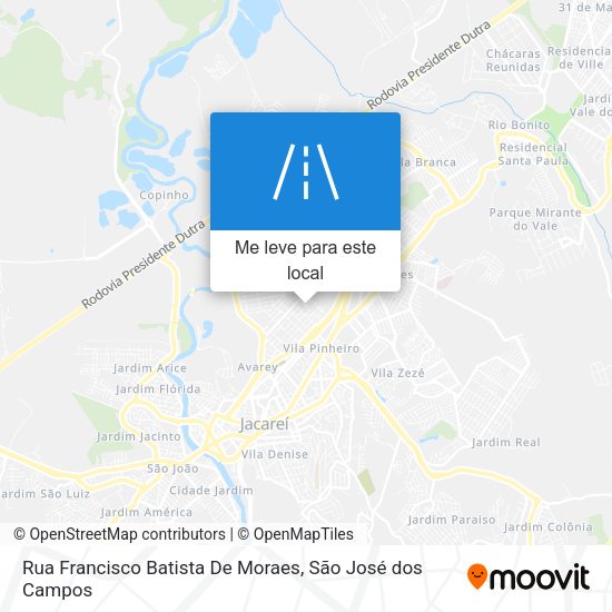Rua Francisco Batista De Moraes mapa