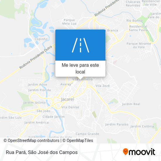Rua Pará mapa