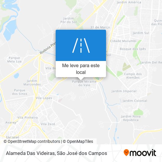 Alameda Das Videiras mapa