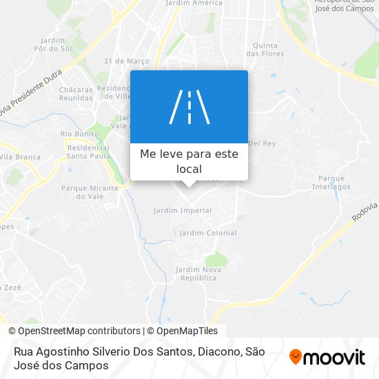 Rua Agostinho Silverio Dos Santos, Diacono mapa