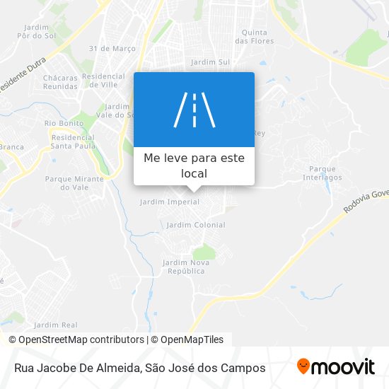 Rua Jacobe De Almeida mapa
