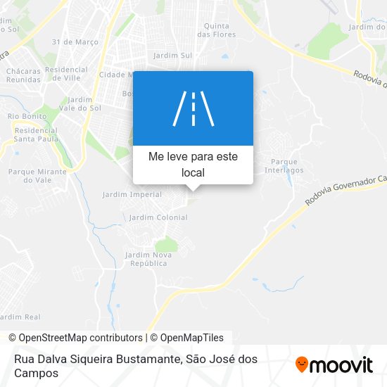 Rua Dalva Siqueira Bustamante mapa