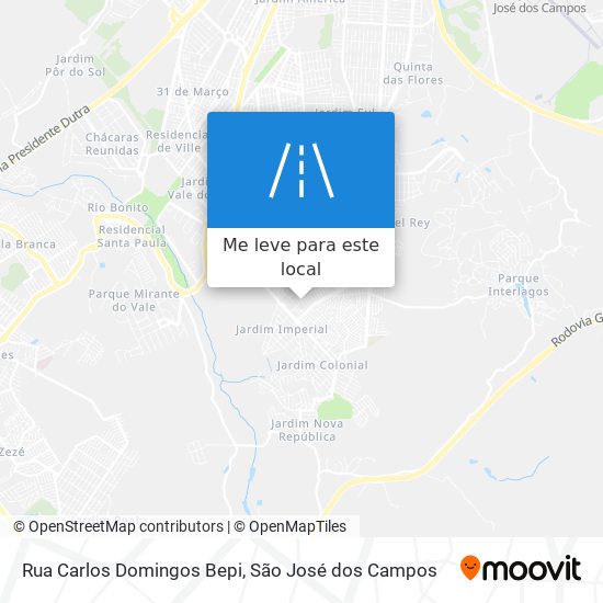 Rua Carlos Domingos Bepi mapa
