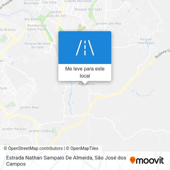 Estrada Nathan Sampaio De Almeida mapa