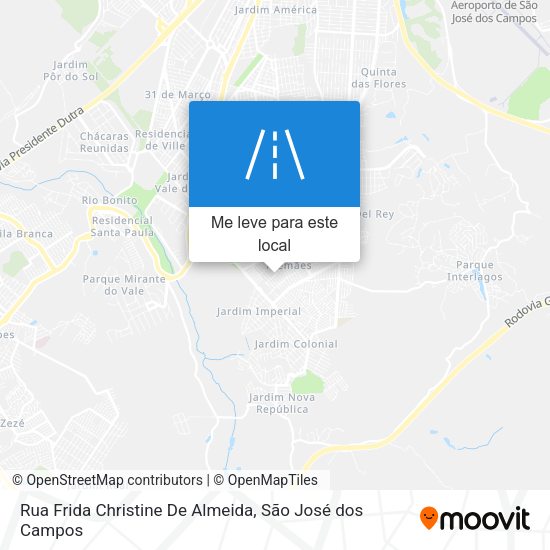Rua Frida Christine De Almeida mapa