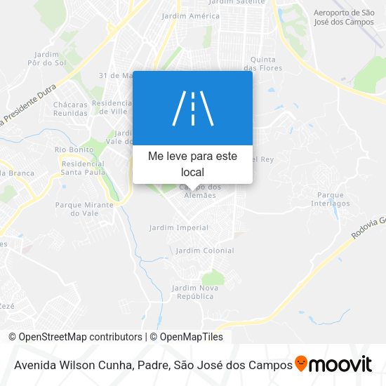 Avenida Wilson Cunha, Padre mapa