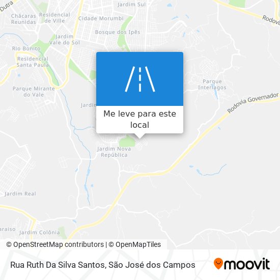 Rua Ruth Da Silva Santos mapa