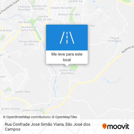 Rua Confrade José Simão Viana mapa