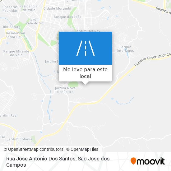 Rua José Antônio Dos Santos mapa