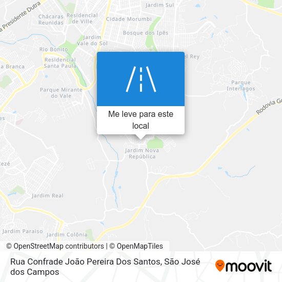 Rua Confrade João Pereira Dos Santos mapa