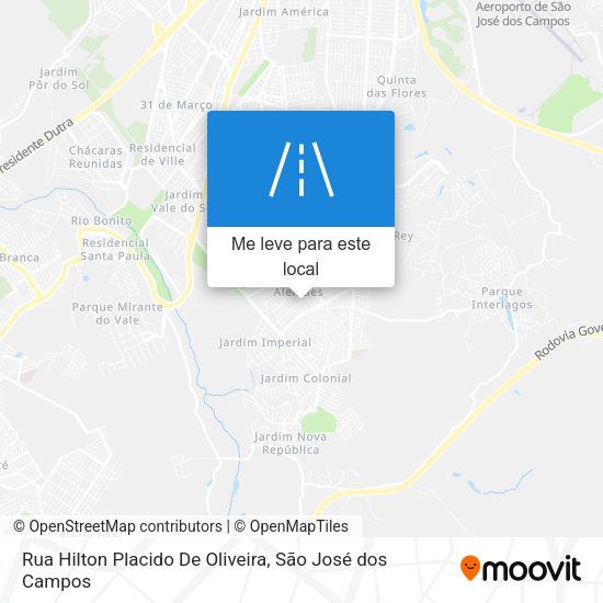 Rua Hilton Placido De Oliveira mapa