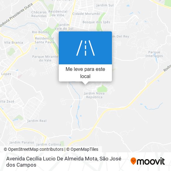 Avenida Cecília Lucio De Almeida Mota mapa