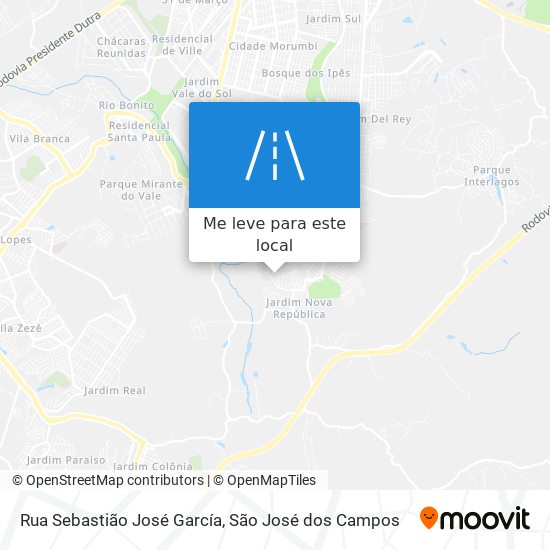 Rua Sebastião José García mapa