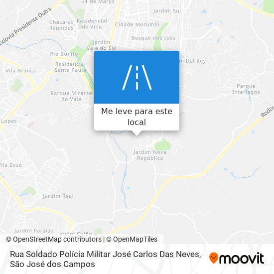 Rua Soldado Polícia Militar José Carlos Das Neves mapa