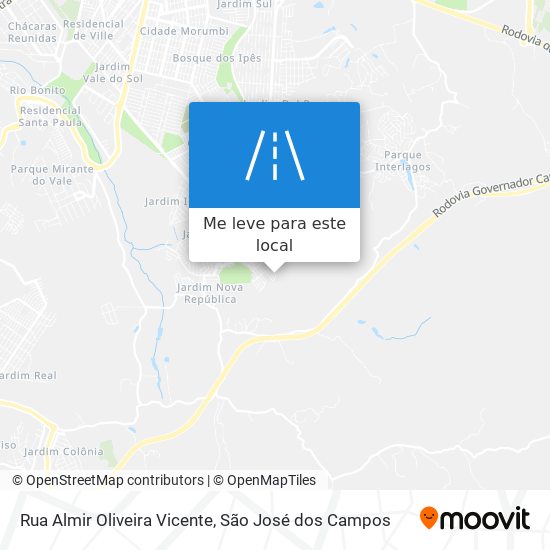 Rua Almir Oliveira Vicente mapa