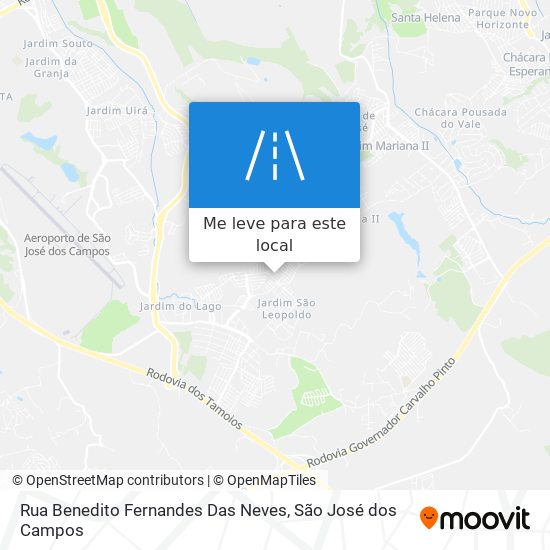 Rua Benedito Fernandes Das Neves mapa