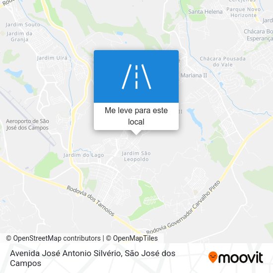 Avenida José Antonio Silvério mapa