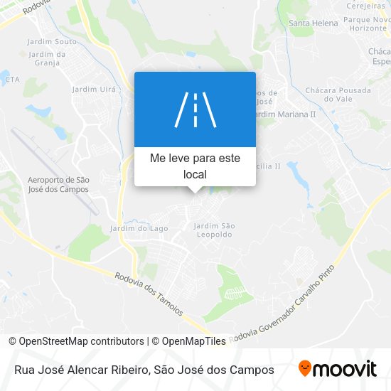 Rua José Alencar Ribeiro mapa