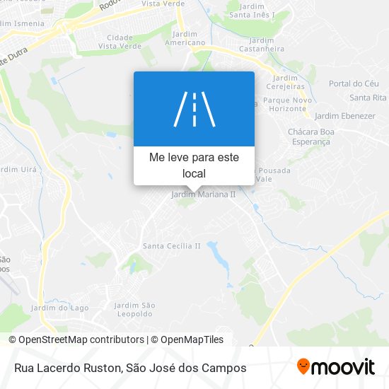 Rua Lacerdo Ruston mapa