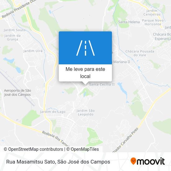 Rua Masamitsu Sato mapa