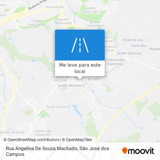 Rua Angelina De Souza Machado mapa